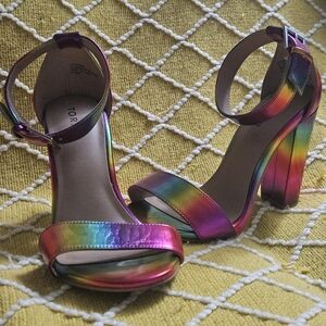 Torrid Multicolor Strappy Heels